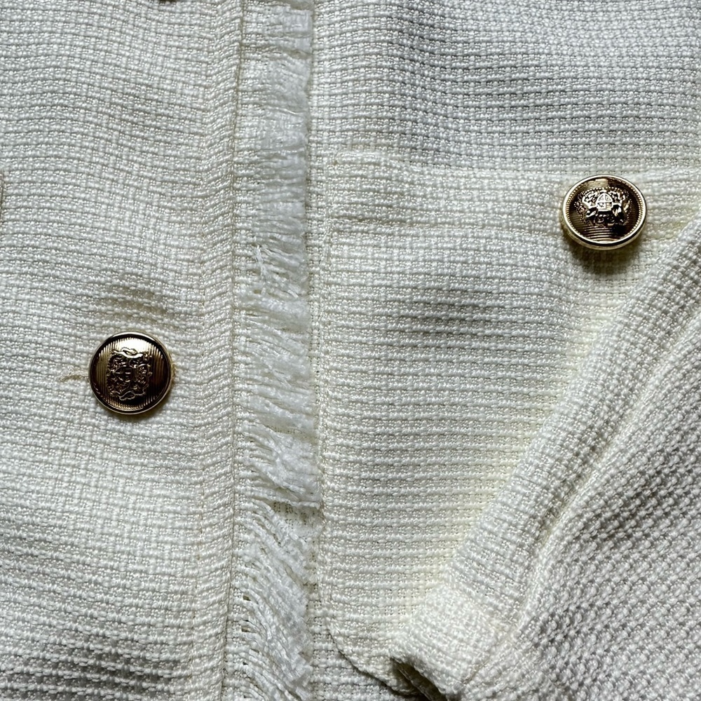 SHEIN Cream Textured Fabric - Picture 3 of 6